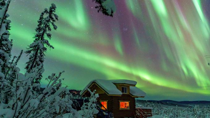 Photo of Fairbanks northern lights.The Northern Lights.